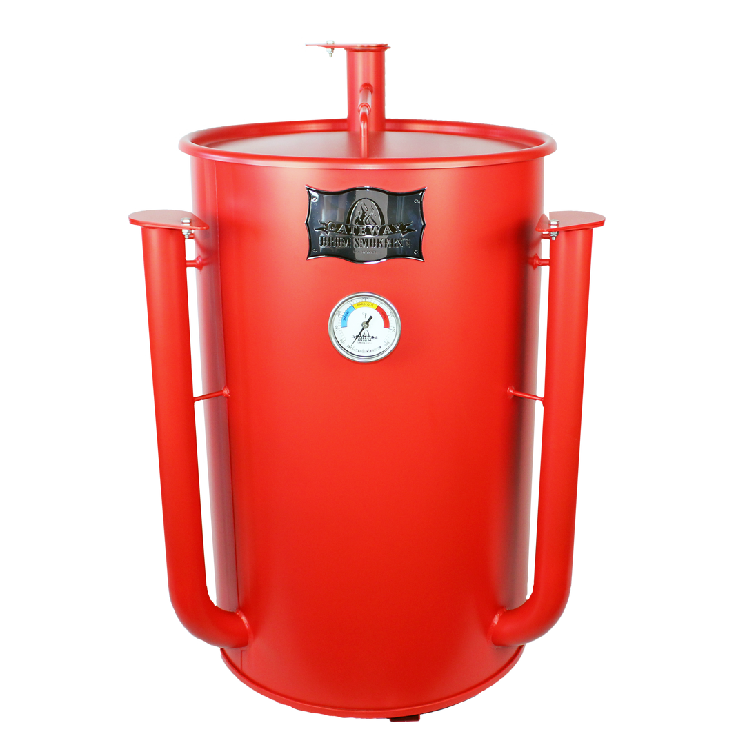 Gateway Drum Smoker® STRAIGHT UP 30G - Matte Red - Gateway Drum Smokers