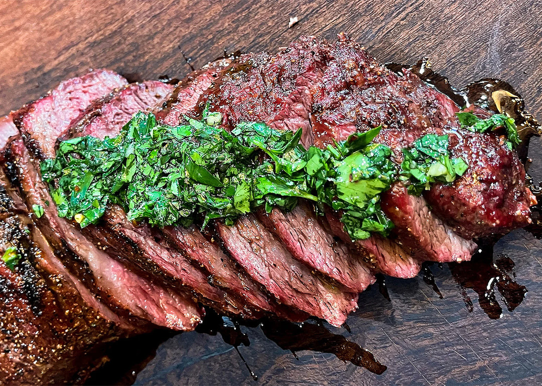 Reverse Seared Tri-Tip w/Chimichurri