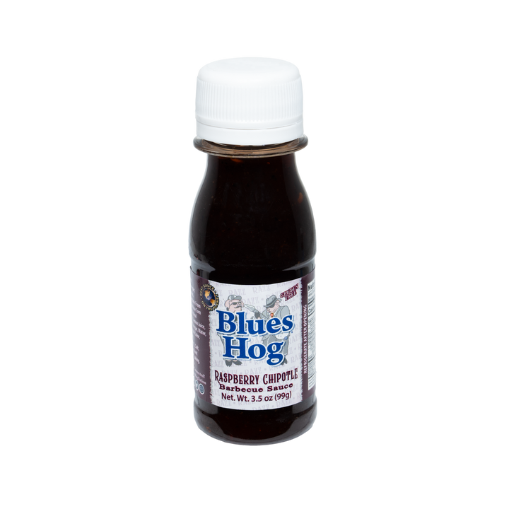 A single 3.5oz bottle of Blues Hog Raspberry Chipotle BBQ sauce