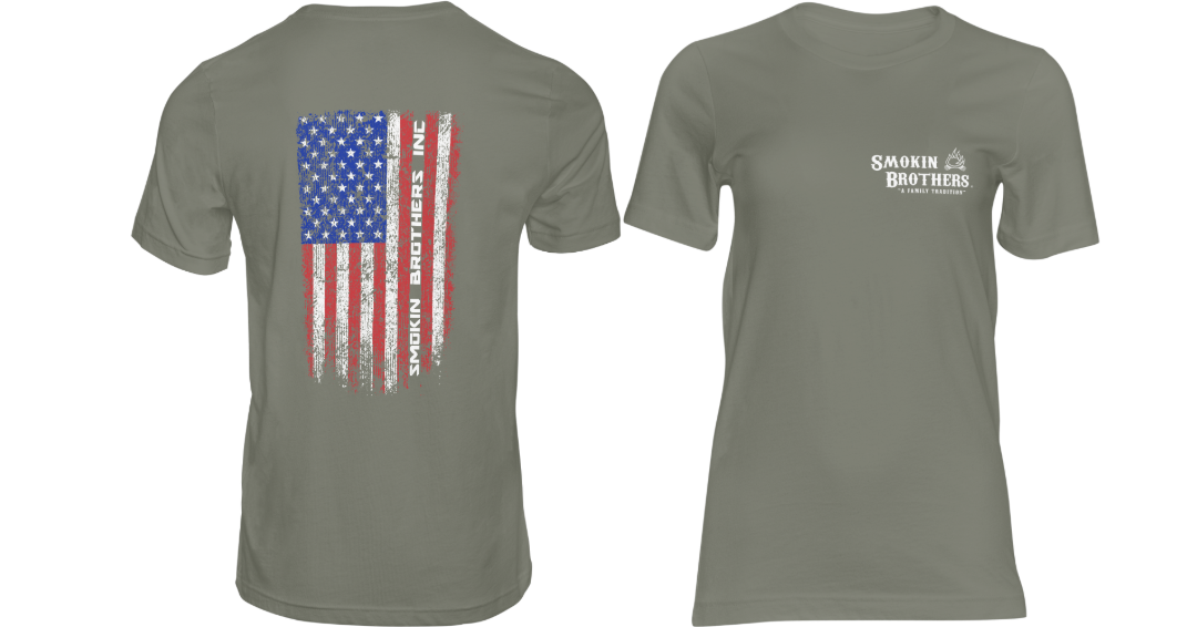 Smokin Brothers American Flag T-Shirt