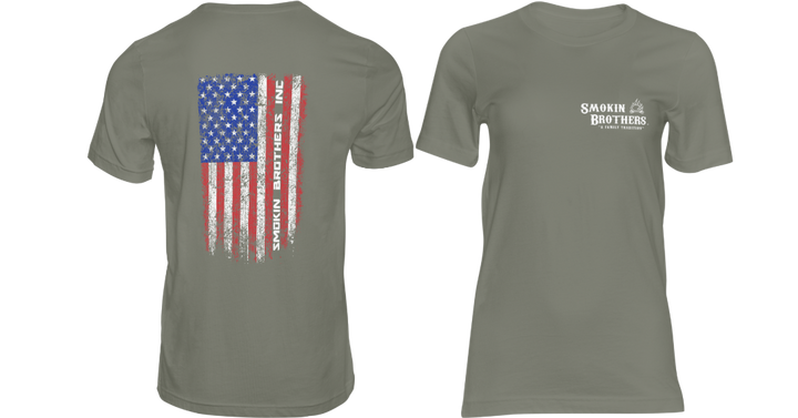 Smokin Brothers American Flag T-Shirt