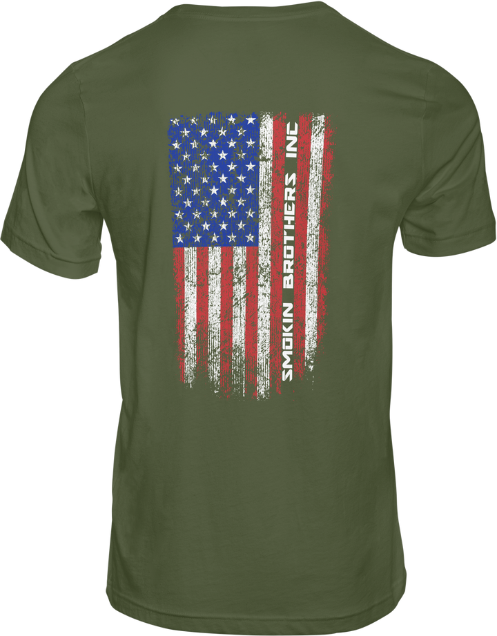 Smokin Brothers American Flag T-Shirt