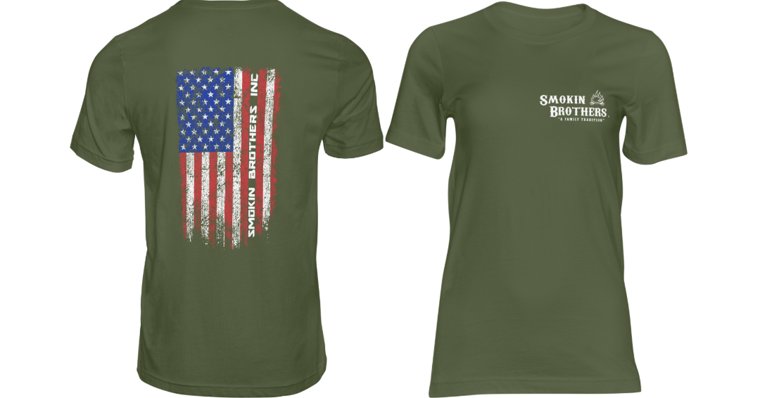 Smokin Brothers American Flag T-Shirt