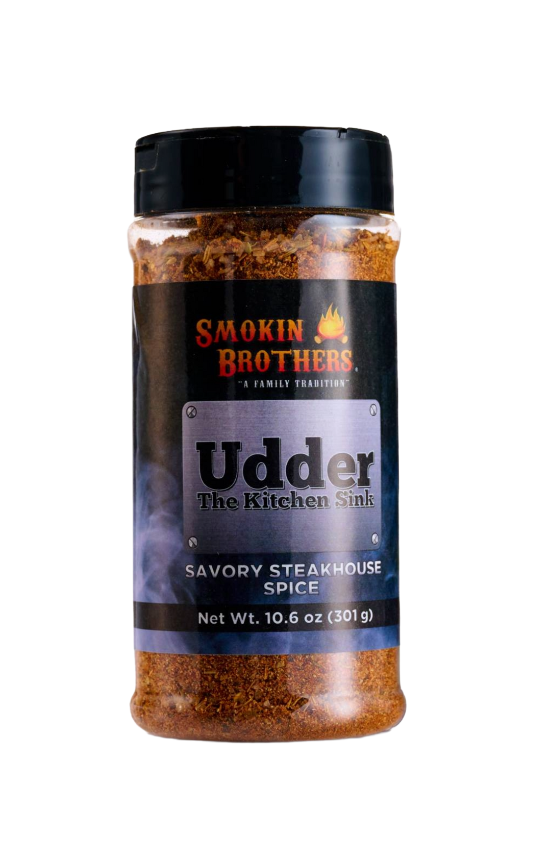 SMOKIN BROTHERS UDDER THE KITCHEN SINK STEAK RUB WITH A KICK - Gateway Drum Smokers