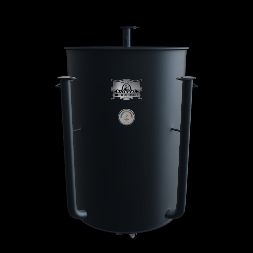 Gateway Drum Smoker STRAIGHT UP 55G Matte Black Gateway Drum Smokers