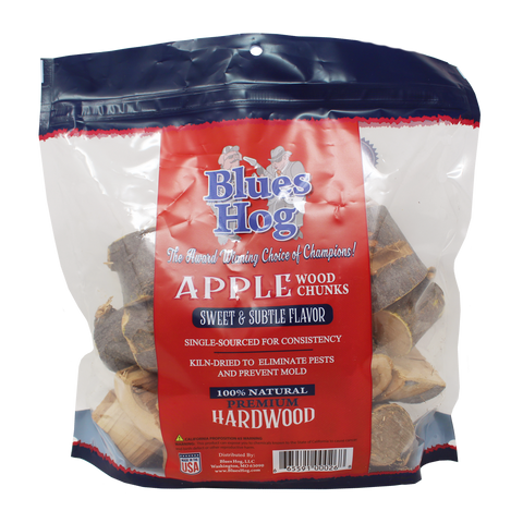 Blues Hog Apple Wood Chunks - 300 cu in. - Gateway Drum Smokers