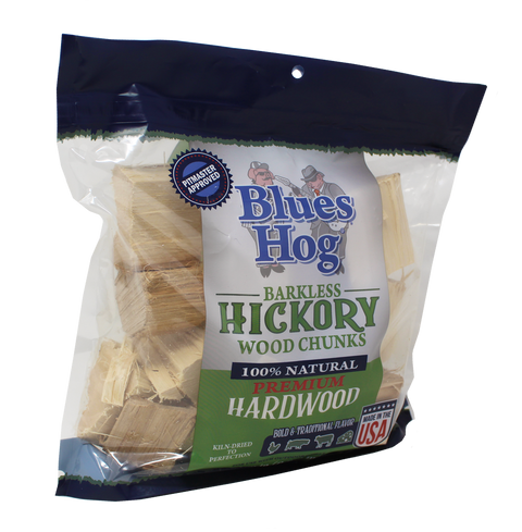 Blues Hog Barkless Hickory Wood Chunks - 300 cu in. - Gateway Drum Smokers